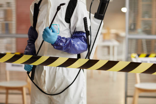 Professional Biohazard technician working in Danciger, TX